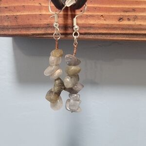 Elegant Labradorite Drop Earrings